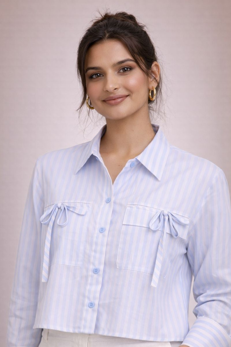 Luxury Raymond Cotton Printed Shirt for Women | Sophisticated Daily Wear D43