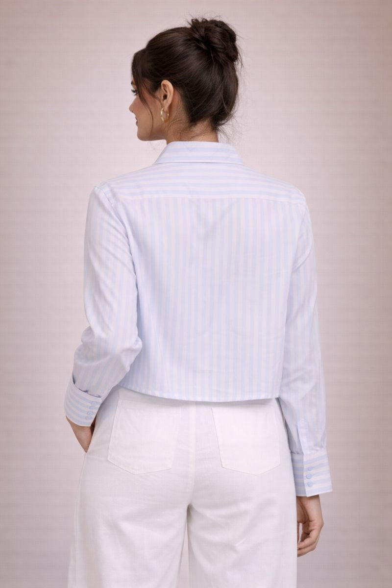 Luxury Raymond Cotton Printed Shirt for Women | Sophisticated Daily Wear D43