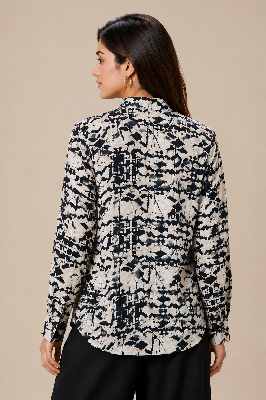 Artisanal Block-Print Inspired Fusion Tunic D63