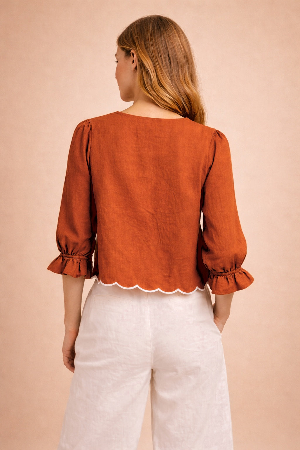 Luxury Embroidered Top with Statement Floral Motif D12